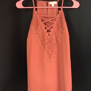 Salmon Tank Top Blouse